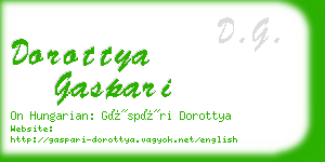 dorottya gaspari business card